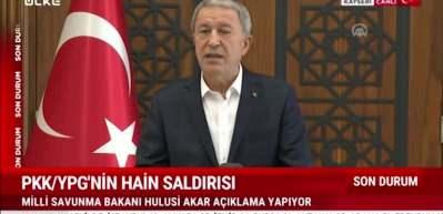Bakan Akar ter&ouml;rle m&uuml;cadeleye ilişkin a&ccedil;ıklamalarda bulundu! 10 ter&ouml;rist etkisiz hale getirildi...