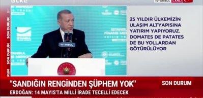 Başkan Erdoğan &uuml;lkemizin altyapısına yatırım yapıyoruz diyerek muhalefete tepki g&ouml;sterdi...
