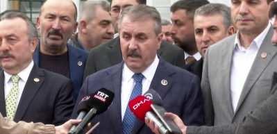  BBP Genel Başkanı Destici, bayram namazının ardından konuştu