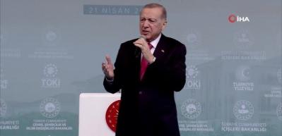 Cumhurbaşkanı Erdoğan, Kentsel D&ouml;n&uuml;ş&uuml;m Projeleri Anahtar Teslim ve Temel Atma T&ouml;reni&rsquo;nde konuştu