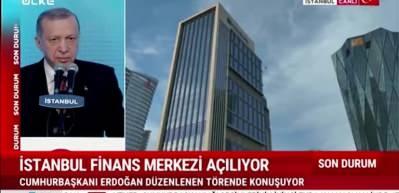 Cumhurbaşkanı Erdoğan"T&uuml;rkiye, İstanbul Finans Merkezi ile &uuml;st lige &ccedil;ıktı" dedi...