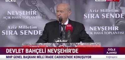 Devlet Bah&ccedil;eli'den Nevşehir'de &ouml;nemli a&ccedil;ıklamalar
