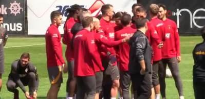 Galatasaray idmanında neşeli anlar