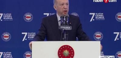 Cumhurbaşkanı Erdoğan Memur-Sen Genel Kurulu'nda konuştu