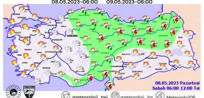 İl il a&ccedil;ıklandı, kuvvetli sağanak geliyor...