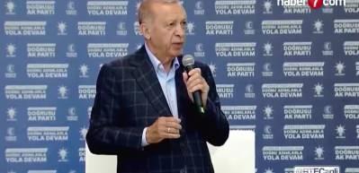 Cumhurbaşkanı Erdoğan: Kandan duvar &ouml;rmek i&ccedil;in &ccedil;alıştılar!
