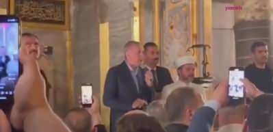 Cumhurbaşkanı Erdoğan se&ccedil;im programını Ayasofya'da tamamladı! Cemaate seslenen Erdoğan...