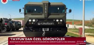 T&uuml;rkiye'nin en uzun menzilli f&uuml;zesi 'Tayfun' g&ouml;r&uuml;nd&uuml;!
