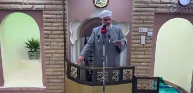 T&uuml;yleri diken diken eden s&ouml;zler! Kerk&uuml;k'teki son Cuma Hutbesi'nde Erdoğan i&ccedil;in oy istendi