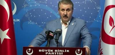 BBP Genel Başkanı Destici'den se&ccedil;imlere ilişkin a&ccedil;ıklama
