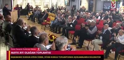 Galatasaray başkanı Dursun &Ouml;zbek divan toplantısında a&ccedil;ıklamalarda bulundu