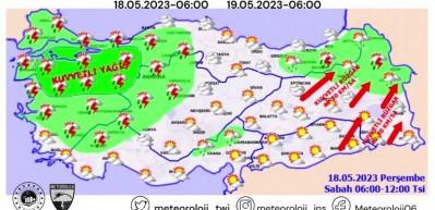 Kuvvetli sağanak yolda! İstanbul, İzmir, Ankara dahil bir&ccedil;ok ile uyarı yapıldı...