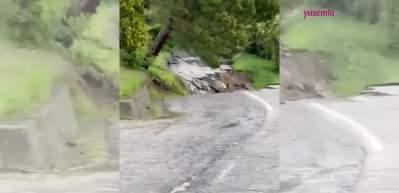 O dehşet dolu anlar kameralara b&ouml;yle yansıdı! İtalya'da toprak kayması...