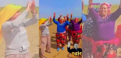 Başkan Erdoğan'a destekler devam ediyor! Tarlada &ccedil;alışırken "Dombra" a&ccedil;tılar