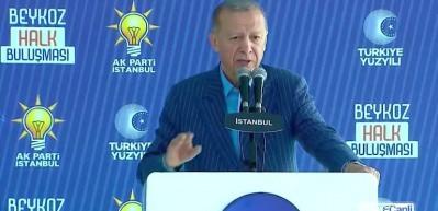 Cumhurbaşkanı Erdoğan 'Gazi'nin kurduğu partiyi 3 ayda talan ettiler' diyerek Kılı&ccedil;daroğlu'na sitem etti