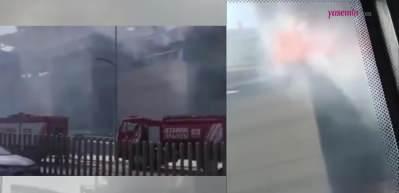 İstanbul İstinyePark AVM'de korkutan yangın! B&ouml;yle m&uuml;dahale edildi