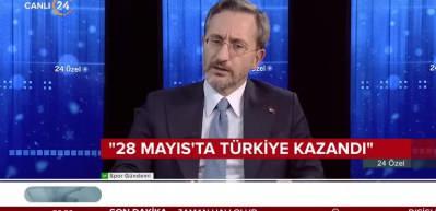 Cumhurbaşkanlığı İletişim Başkanı Fahrettin Altun: 6&rsquo;lı masadaki genel başkanlardan kimse Cumhurbaşkanımızı arayıp tebrik etmedi