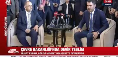 &Ccedil;evre, Şehircilik ve İklim Değişikliği Bakanlığı'nda devir teslim t&ouml;reni ger&ccedil;ekleşti...