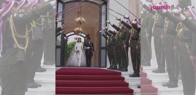 Ürdün Veliaht Prensi Hüseyin evlendi! Suudi Arabistanlı gelinin ayakkabı tercihi olay oldu