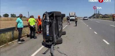AK Partili Başkan, Tekirdağ'da trafik kazası ge&ccedil;irdi!