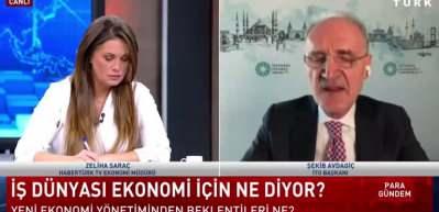 İTO Başkanı Avdagi&ccedil; yaşanan son ekonomik gelişmeleri değerlendirdi