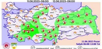 Meteoroloji o illeri sarı kodla uyardı! Metrekareye 50 kg yağmur bekleniyor...