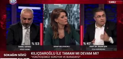 S&ouml;zc&uuml; TV'de Kılı&ccedil;daroğlu isyanı! Ersan Şen canlı yayında &ccedil;ok sinirlendi...