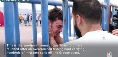 D&uuml;nya g&ouml;&ccedil;men faciasını konuşuyor! &Ouml;l&uuml;mden kurtulan kardeşlerin film gibi kavuşma anı kameralara b&ouml;yle yansıdı