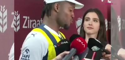 Bakışları ve mimikleri g&uuml;ndem oldu! Michy Batshuayi'ye soru soran o muhabir...