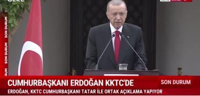  Cumhurbaşkanı Erdoğan, KKTC'yi ziyaret etti 