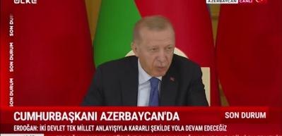 Cumhurbaşkanı Erdoğan Azerbaycan ile işbirliğinin &ouml;nemine değindi! Ortak &uuml;niversite kurulması &ccedil;alışmalarından bahsetti