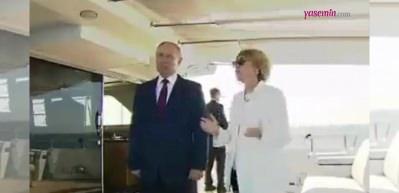 Vladimir Putin o gazeteciyi işte b&ouml;yle susturdu! Rus milli marşı okunduğu esnada...