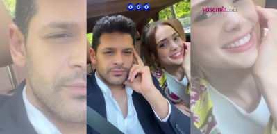 Emre Kıvılcım ve Rabia Soyt&uuml;rk'&uuml;n set halleri! Partnerini duymazlıktan geldi