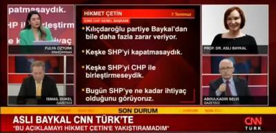Aslı Baykal'dan sert a&ccedil;ıklamalar: CHP ele ge&ccedil;irildi