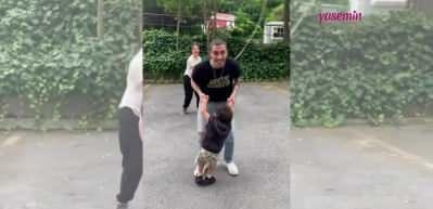 Can Bonomo oğlu Roman ile keyifli anlarını paylaştı! Birlikte ip atladılar