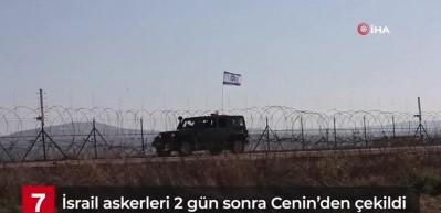 İsrail Batı Şeria'nın Cenin kentinden 2 g&uuml;n sonra tamamen &ccedil;ekildi