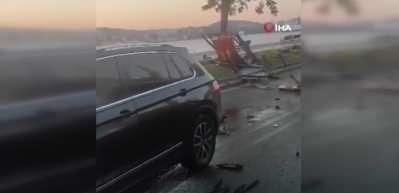 Feci kaza kameralara b&ouml;yle yansıdı! Defalarca taklalar atan bu ara&ccedil;tan burnu bile kanamadan &ccedil;ıktı...