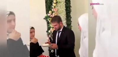 Damattan şoke eden hamle! D&uuml;ğ&uuml;n pastasını ilk &ouml;nce...