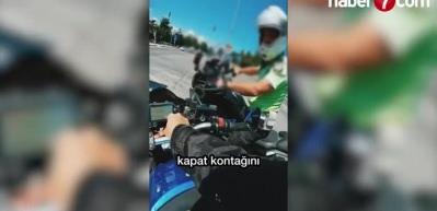 Trafik polisinden baba nasihatı!