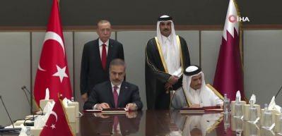 Cumhurbaşkanı Erdoğan'ın Katar ziyareti bir&ccedil;ok olumlu gelişmeye sebep oldu! &Ccedil;ok sayıda başlıkta imzalar atıldı...