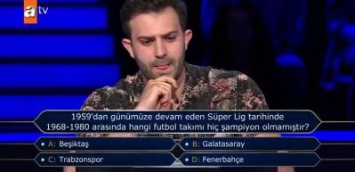 Kim Milyoner Olmak İster'de 'Süper Lig' sorusu geceye damga vurdu!