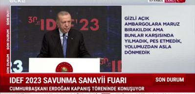 Başkan Erdoğan" Kızılelma ile bu alanda &ccedil;ığır a&ccedil;acağız" diyerek duyurdu