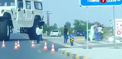 Dev Hummer'ı yolda kaldı!