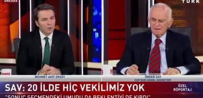 &Ouml;nder Sav'dan, canlı yayında Kılı&ccedil;daroğlu'na &ccedil;ağrı!