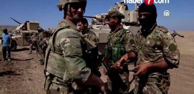 ABD ordusu ile PKK/YPG'li ter&ouml;ristler Kamışlı'da tatbikat yaptı