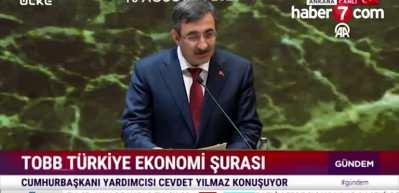 Cevdet Yılmaz TOBB T&uuml;rkiye Ekonomi Şurası'nda konuştu