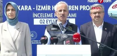 Bakan Uraloğlu a&ccedil;ıkladı: İki şehir arasındaki mesafe 14 saatten 3.5 saate inecek!