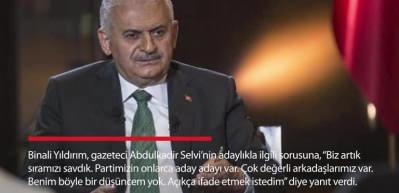 İBB adaylığı : Binali Yıldırım a&ccedil;ıkladı 