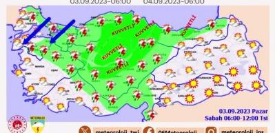 Meteoroloji 22 ile uyarılarda bulundu! Yağış kuvvetli geliyor...