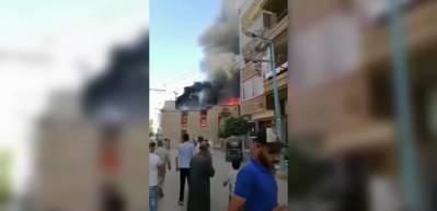 Osmanlı d&ouml;neminden kalan tarihi Hilal Bey Camii feci yangına teslim oldu